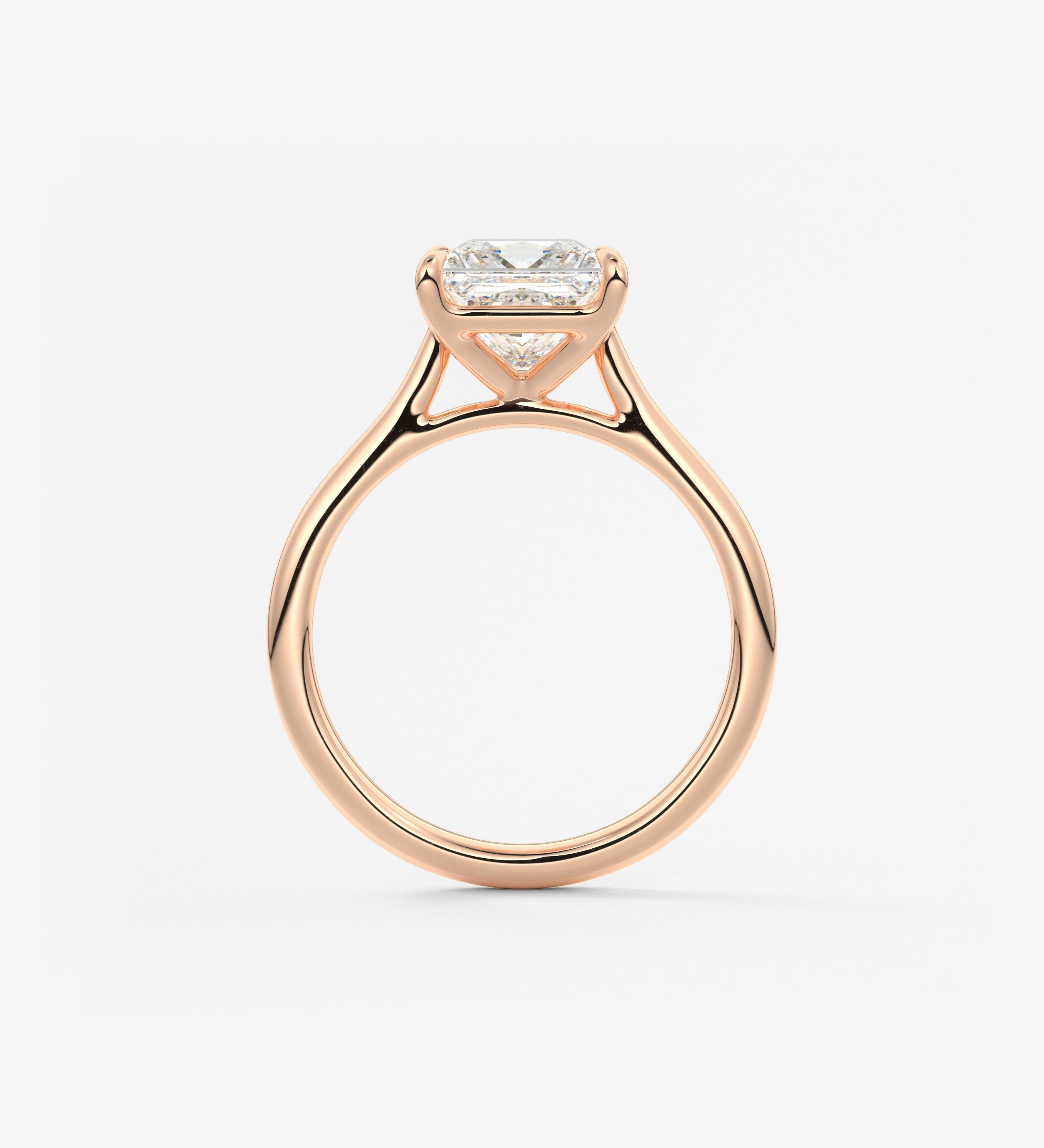 Princess Cathedral Lab Grown Diamond Engagement Ring