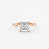 Princess Cathedral Lab Grown Diamond Engagement Ring
