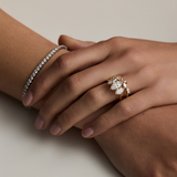 1.35 CT Marquise Lab Grown Diamond Trilogy Ring