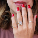 Round Halo Lab Grown Diamond Engagement Ring