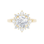 Round Halo Lab Grown Diamond Engagement Ring