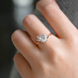 Heart Cut Moissanite Engagement Ring