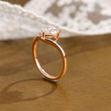Heart Cut Moissanite Engagement Ring