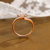 Heart Cut Moissanite Engagement Ring