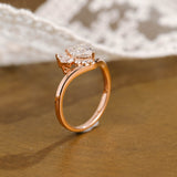 Heart Cut Moissanite Engagement Ring