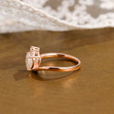 Heart Cut Moissanite Engagement Ring