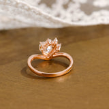 Heart Cut Moissanite Engagement Ring