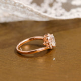 Heart Cut Moissanite Engagement Ring