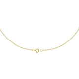 0.2 TCW Round Cut V Shaped Moissanite Necklace