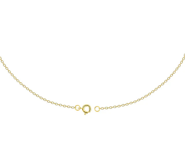 0.2 TCW Round Cut V Shaped Moissanite Necklace