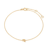 0.01 TCW Round Cut Moissanite Single Stone Zodiac Chain Bracelet