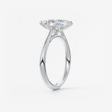 Marquise Cathedral Lab Grown Diamond Engagement Ring