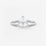 Trillion Solitaire Lab Grown Diamond Engagement Ring