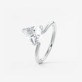Trillion Solitaire Lab Grown Diamond Engagement Ring