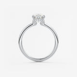 Pear Hidden Halo Lab Grown Diamond Engagement Ring