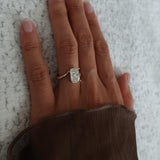 1.0 - 3.0 CT Elongated Cushion Shaped Lab Grown Diamond Soliatire Style Engagement Ring