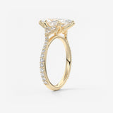 Marquise Cluster Lab Grown Diamond Engagement Ring