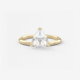 Trillion Solitaire Lab Grown Diamond Engagement Ring