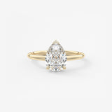 Pear Hidden Halo Lab Grown Diamond Engagement Ring