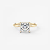 Princess Cathedral Lab Grown Diamond Engagement Ring
