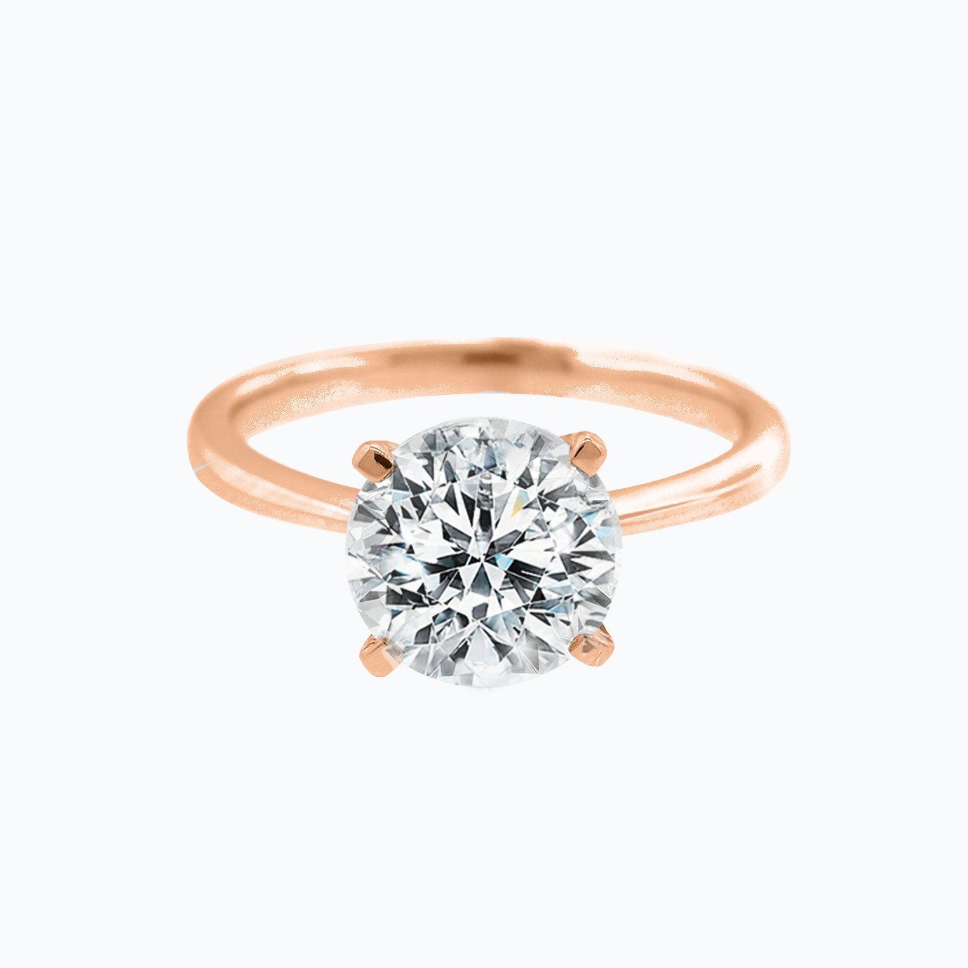 1.50 CT Round Shaped Moissanite Solitaire Engagement Ring 6