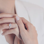 2.0 CT Round Shaped Moissanite Solitaire Engagement Ring 2