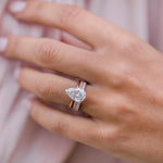 3.20 CT Pear Solitaire Moissanite Engagement Ring 3