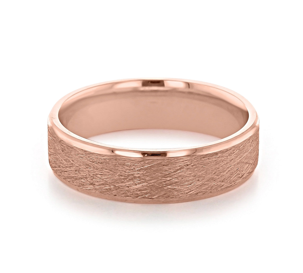 Scratch Finish Classic Men's Wedding Band 2