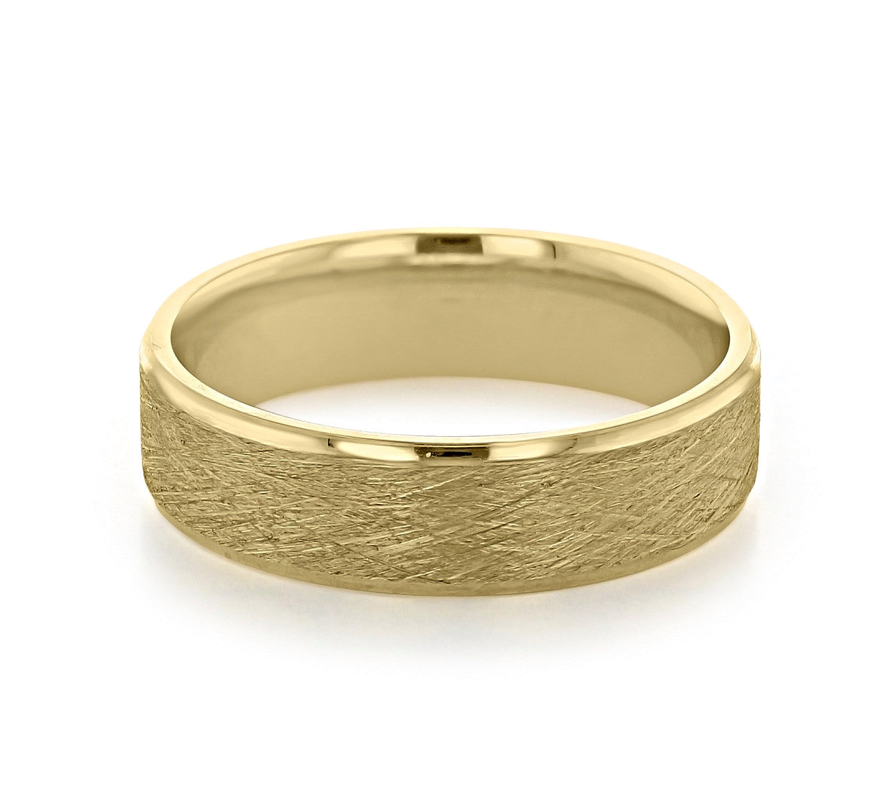 Scratch Finish Classic Men's Wedding Band 3