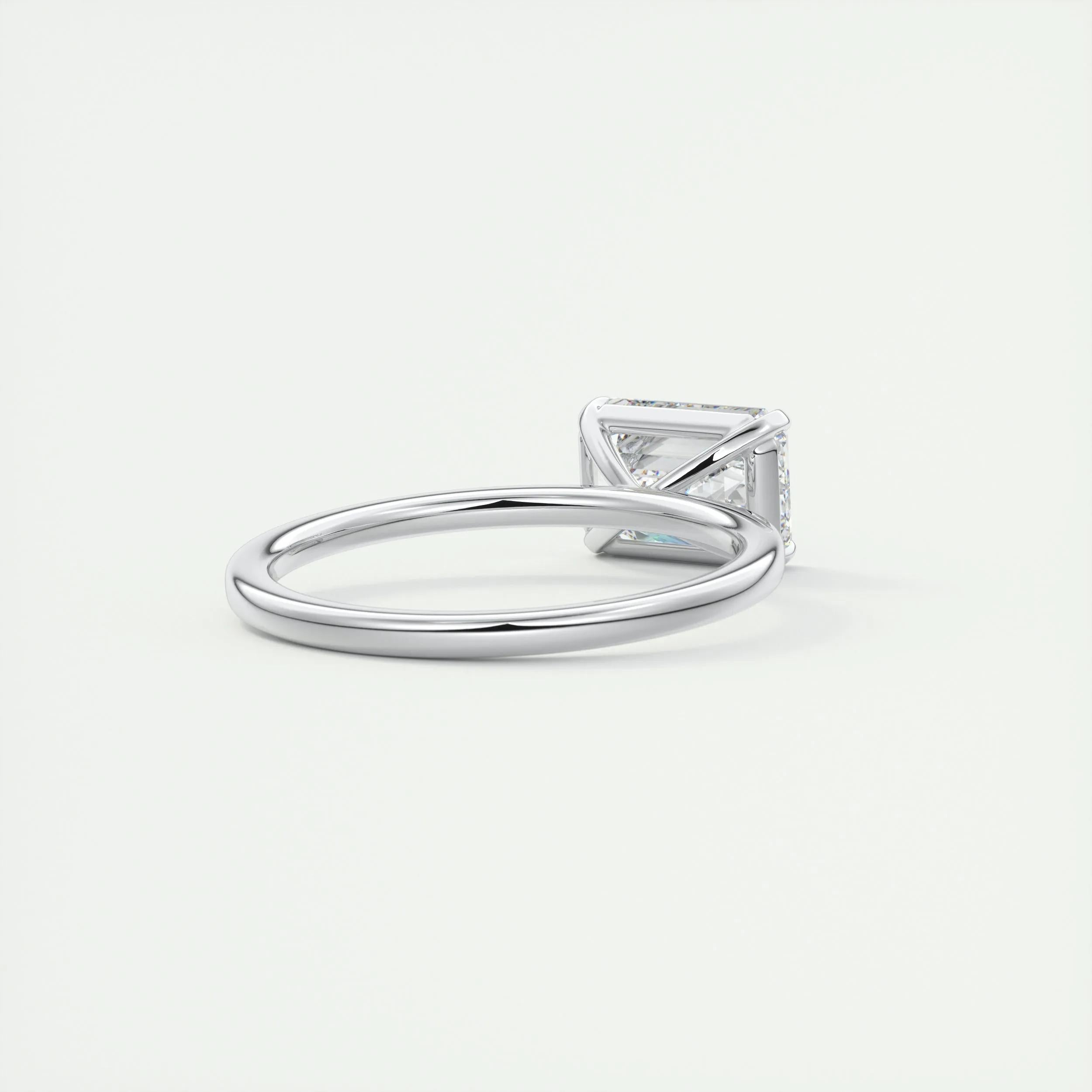 2 CT Emerald Solitaoire CVD F/VS1 Diamond Engagement Ring 4
