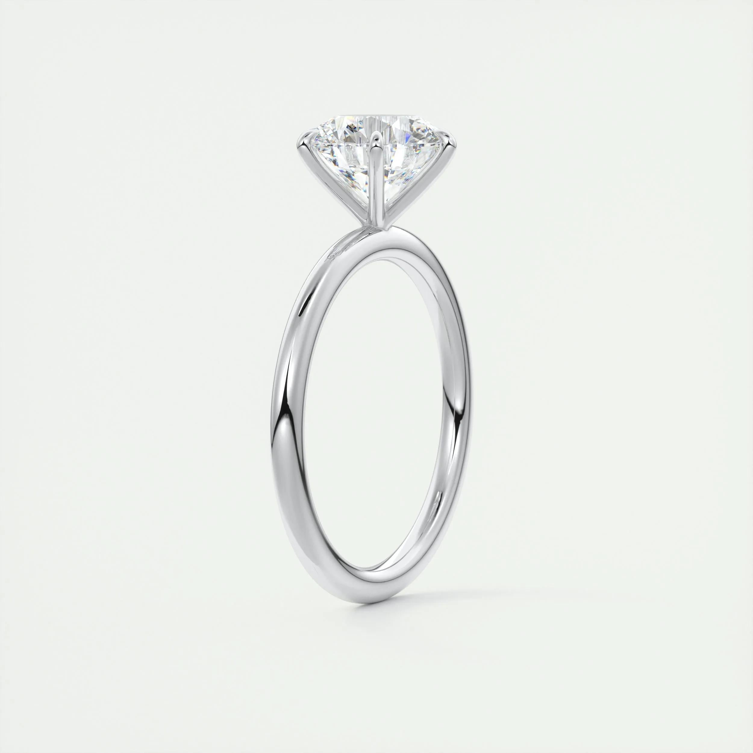 2 CT Round Solitaire CVD F/VS1 Diamond Engagement Ring 6