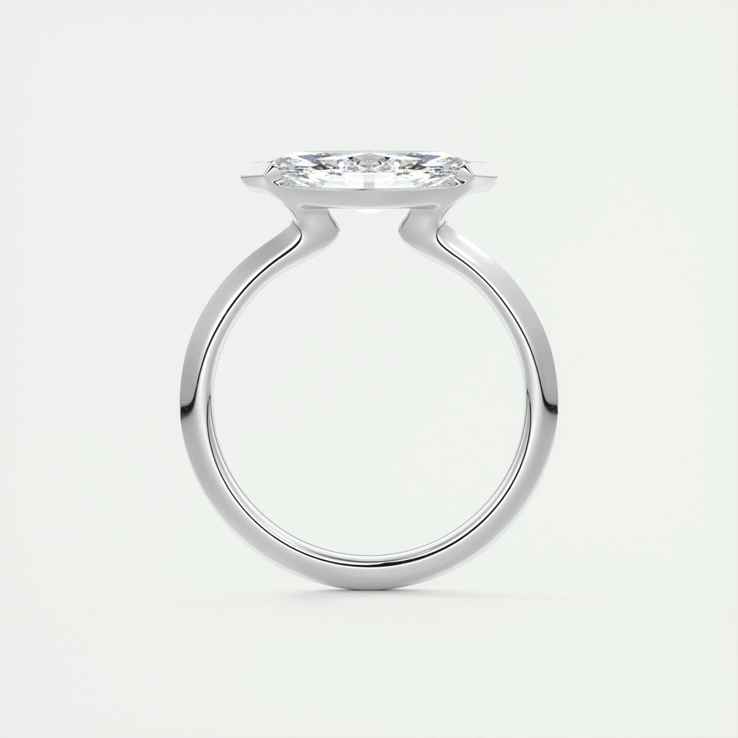 2 CT Marquise Half Bezel CVD F/VS1 Diamond Engagement Ring 8