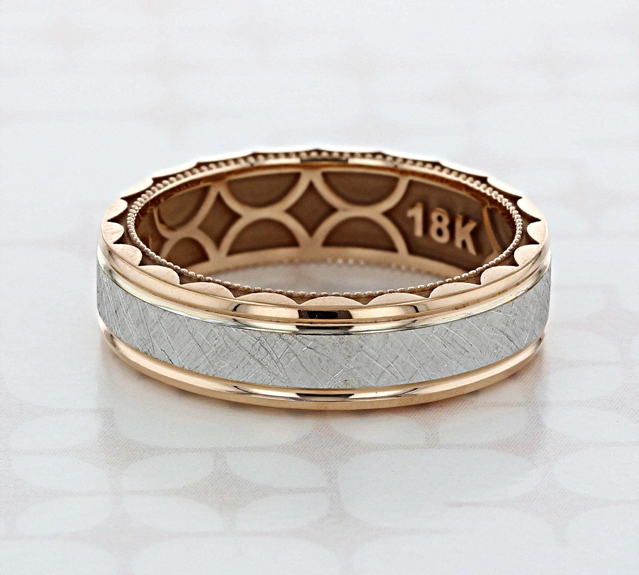 Satin Scratch Finish Classic Men's Band 2