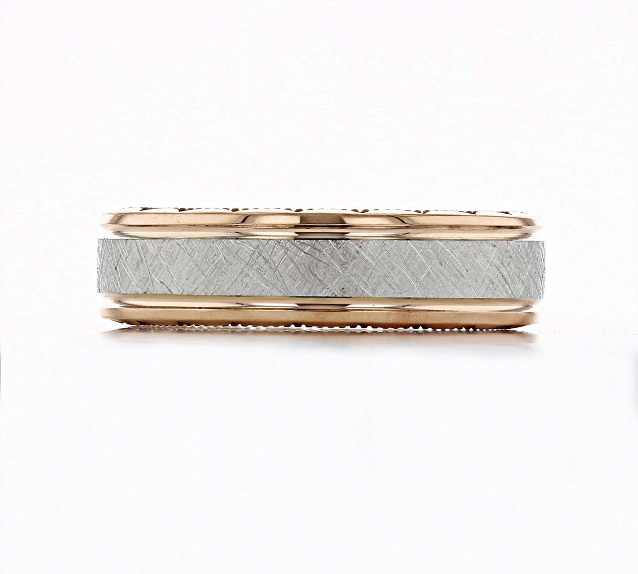 Satin Scratch Finish Classic Men's Band 1