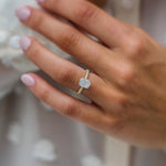 1.50 CT Cushion Solitaire Moissanite Engagement Ring 2