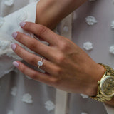 1.50 CT Cushion Solitaire Moissanite Engagement Ring 1