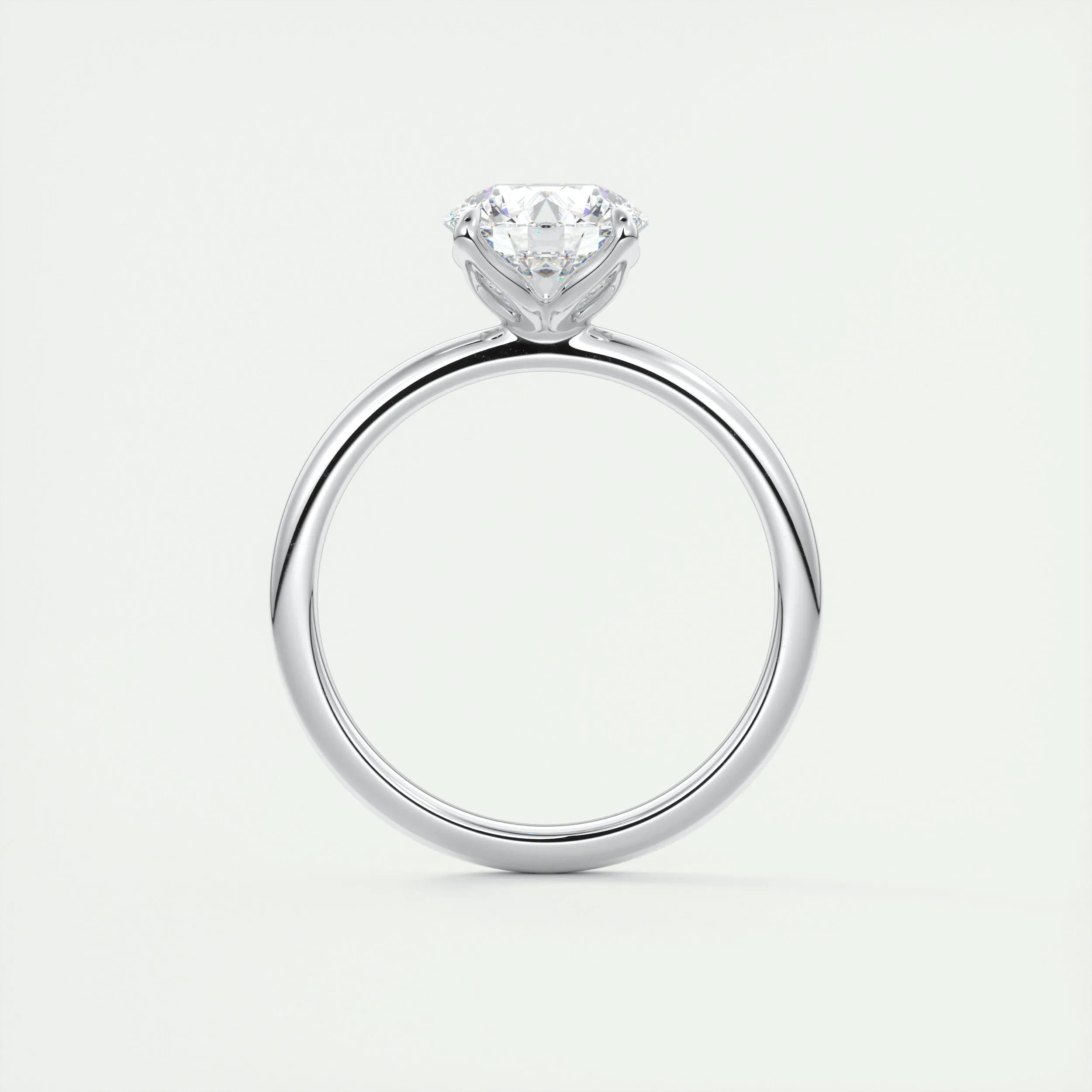 1.5 CT Round Solitaire CVD F/VS1 Diamond Engagement Ring 7