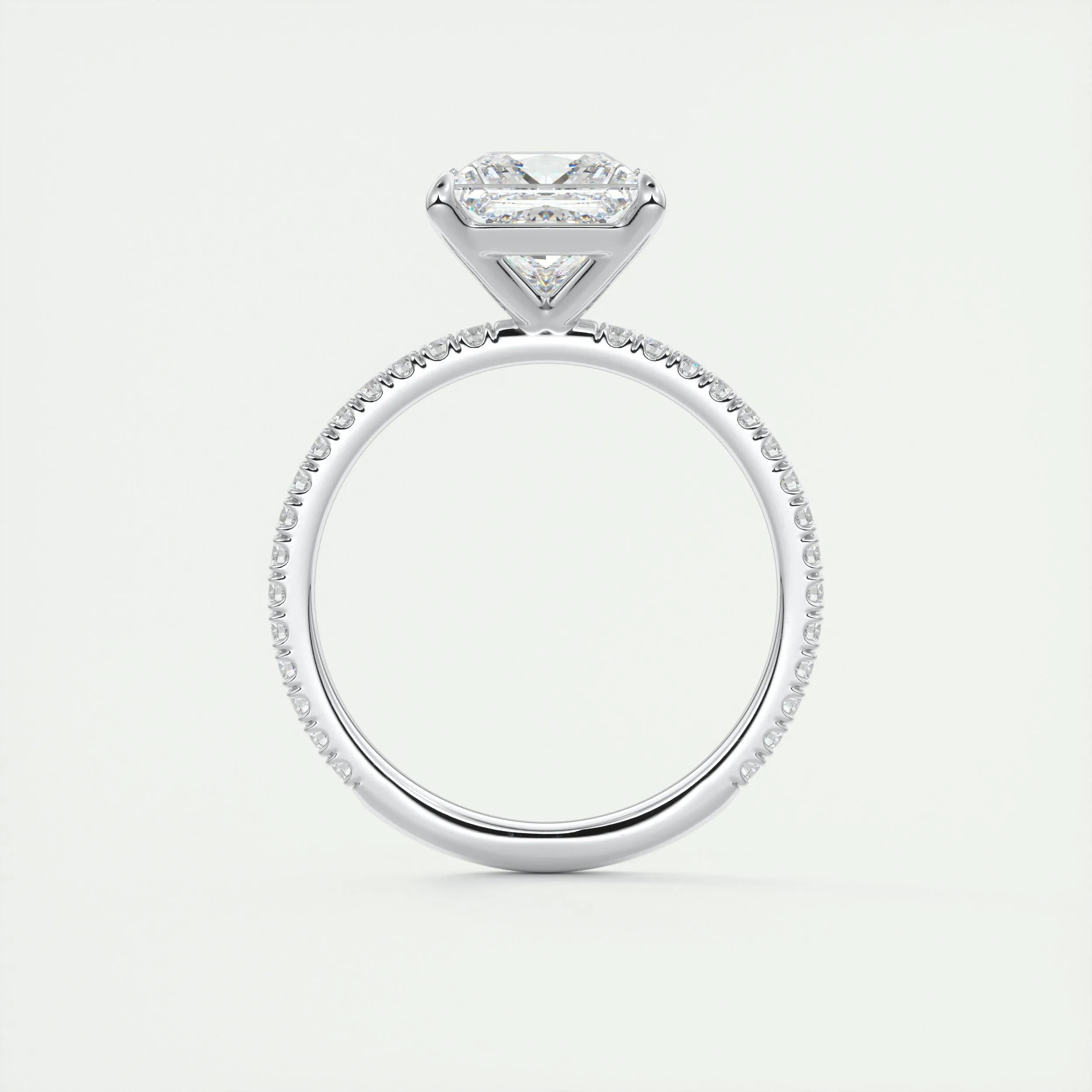 2 CT Princess Solitaire CVD F/VS1 Diamond Engagement Ring 7