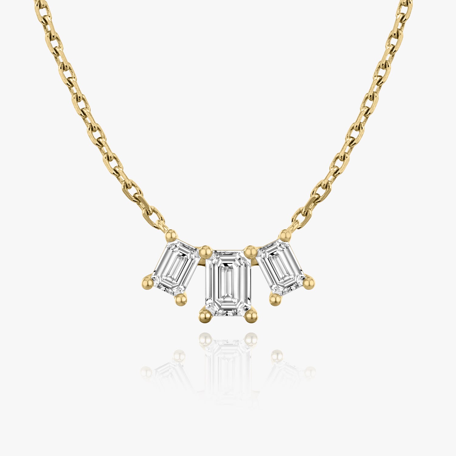 1.0 TCW Emerald CVD F/VS Diamond Necklace 4