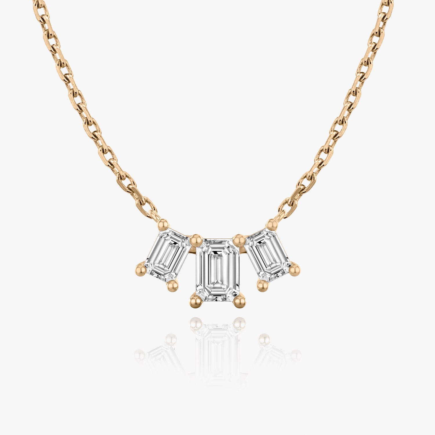 1.0 TCW Emerald CVD F/VS Diamond Necklace 8