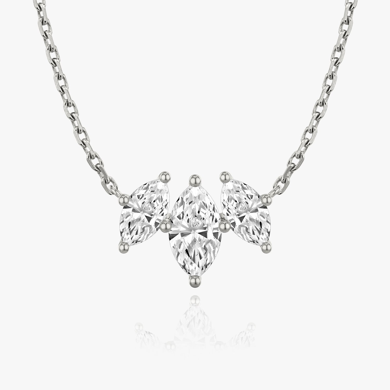 2.0 TC Marquise CVD F/VS Diamond Necklace 1