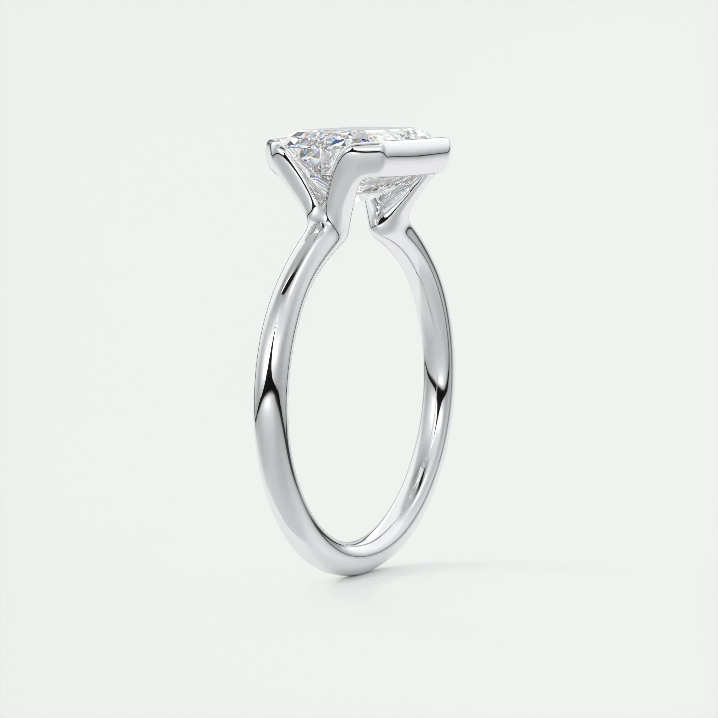 2 CT Emerald Half Bezel CVD F/VS1 Diamond Engagement Ring 7