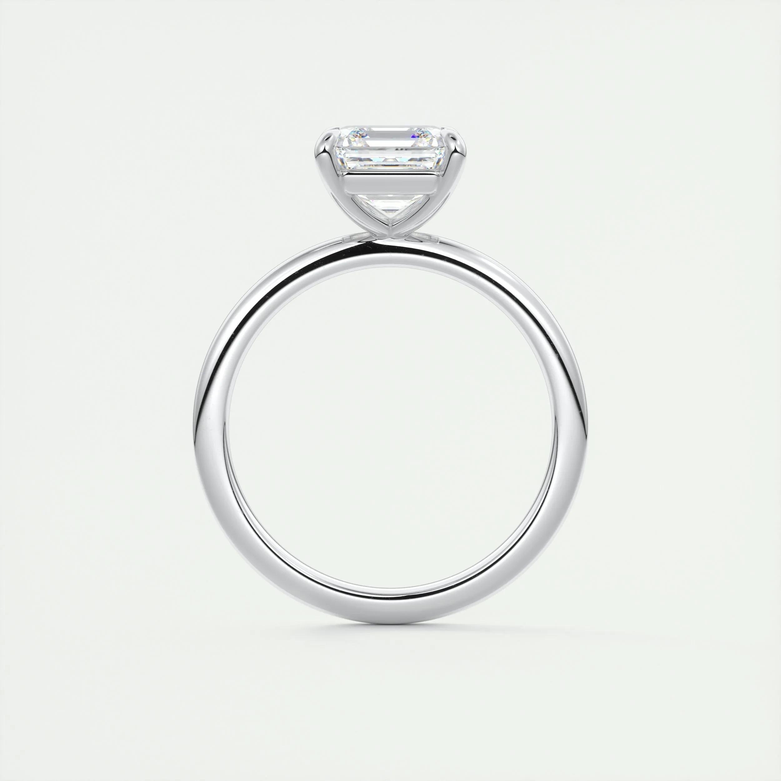 2 CT Asscher Solitaire CVD F/VS1 Diamond Engagement Ring 8