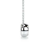 1.0 CT Round Bezel Solitaire CVD F/VS Diamond Necklace 4