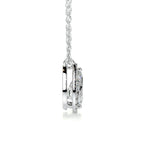 1.50 CT Pear Halo CVD F/VS Diamond Necklace 3