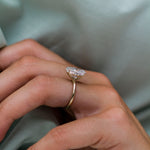 4.0 CT Oval Solitaire Moissanite Engagement Ring 2