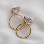 4.20 CT Crushed Ice Radiant Solitaire Hidden Halo Moissanite Engagement Ring 6