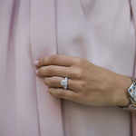 3.62 CT Elongated Cushion Solitaire Moissanite Engagement Ring 7