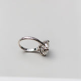 4.11 CT Round Solitaire Moissanite Engagement Ring 3