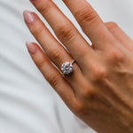 2.75 CT Round Solitaire Pave Moissanite Engagement Ring 2
